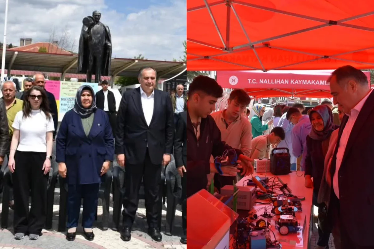 Nallıhan'ın taze beyinleri eserlerini sergilediler