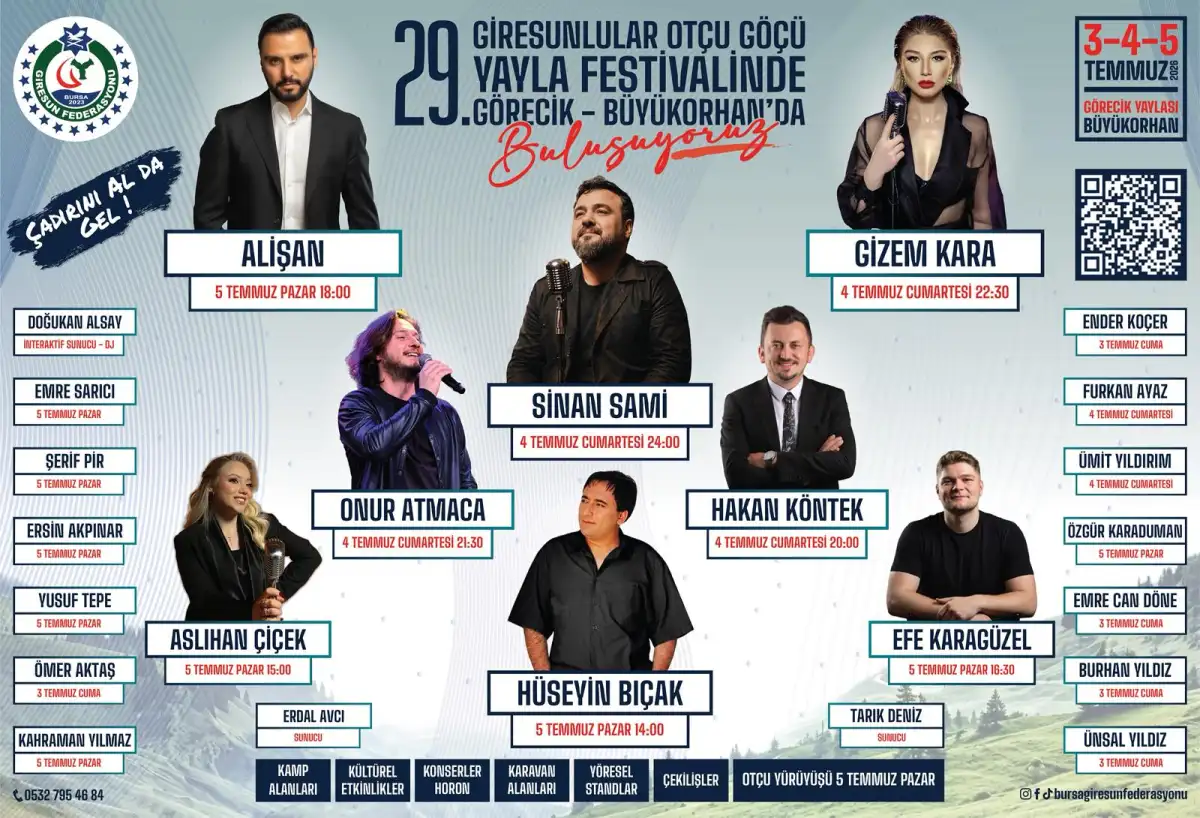 Bursa'da Giresunlular Otçu Göçünde buluşacak